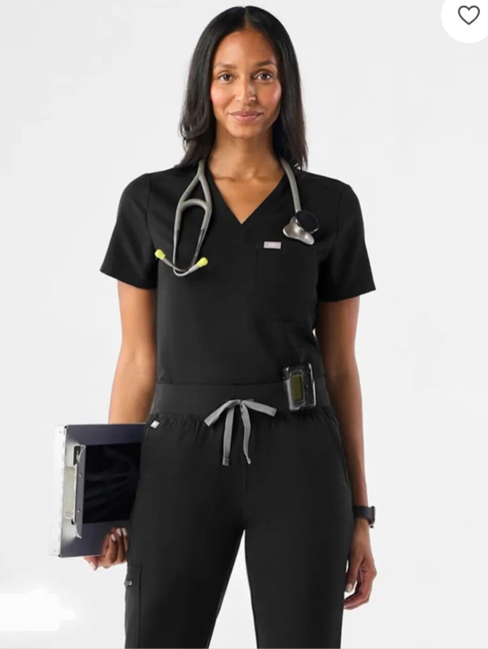 FIGS DOUBLE POCKET SCRUB TOP